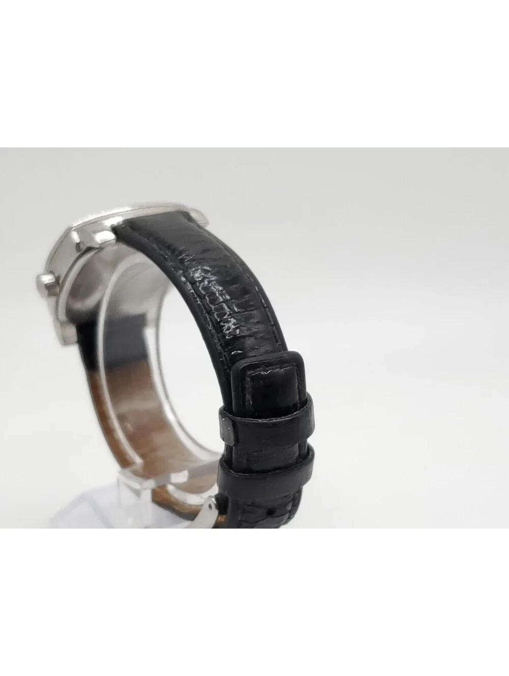 Skagen Quartz Multifunction Watch Womens New Battery MOP Dial Black Band 29mm